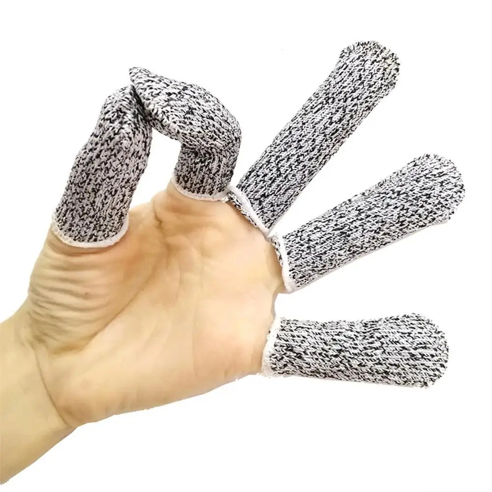 Grade 5 Anti-cut Finger Cots Protect Fingers Sleeve Cut Resistant Finger Cots For Kitchen Work Sculpture Fingertip Covers Gloves