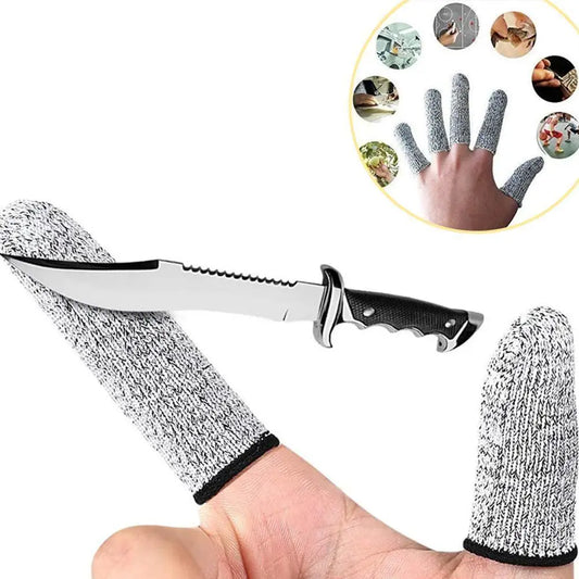 Grade 5 Anti-cut Finger Cots Protect Fingers Sleeve Cut Resistant Finger Cots For Kitchen Work Sculpture Fingertip Covers Gloves