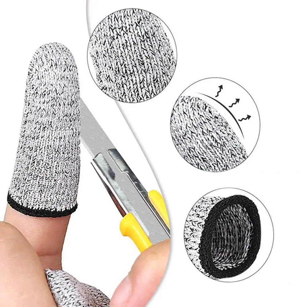 Grade 5 Anti-cut Finger Cots Protect Fingers Sleeve Cut Resistant Finger Cots For Kitchen Work Sculpture Fingertip Covers Gloves