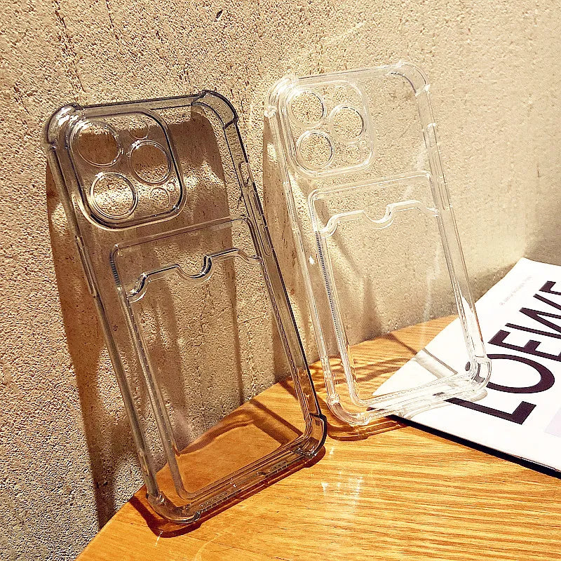 Transparent Card Slot Holder Phone Case