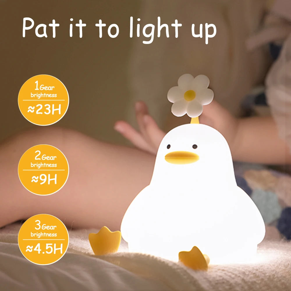 Cute Duck LED Night Lamp