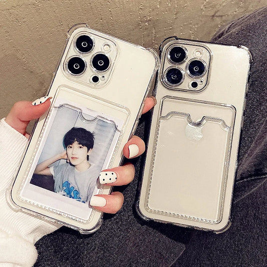 Transparent Card Slot Holder Phone Case